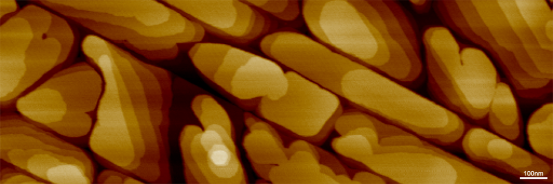 Atomic Force Microscope (AFM) image of Perylene